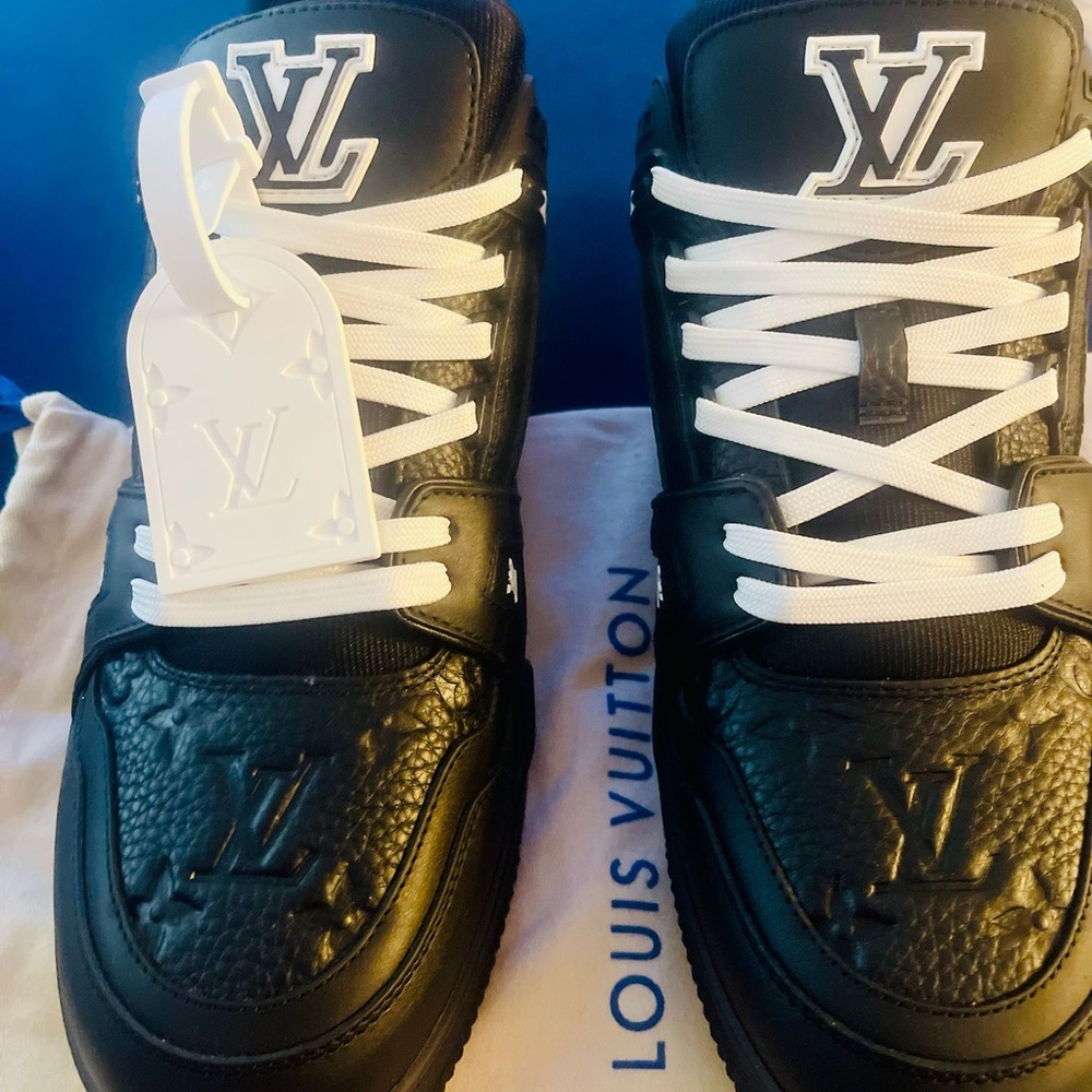 Louis Vuitton Black and White Sneakers
